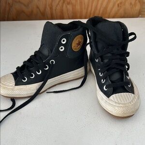 Converse Black and White High-Top Sneakers